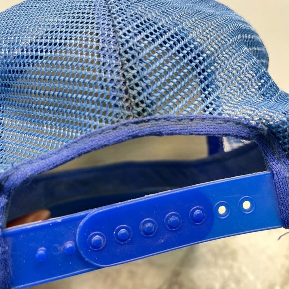 Union Fertilizer Inc Snapback Hat Blue Baseball Cap Capital Mesh Back - Picture 6 of 11